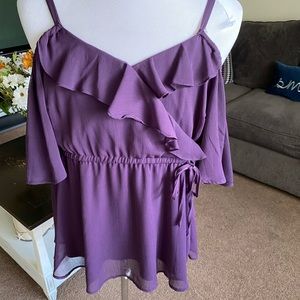TORRID purple blouse
